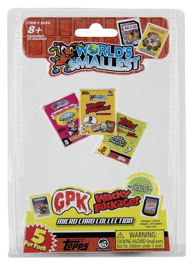 World's Smallest Topps Micro Card Collection, GPK and Wacky Packages Micro Stickers - Image 1